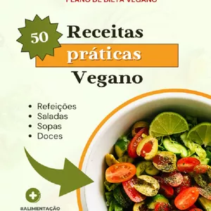 Imagem de capa para o Ebook Receitas Praticas Veganas