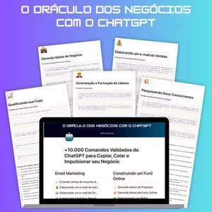 Imagem do curso O Oráculo dos Negócios com o ChatGPT [ PACK COMPLETO +10.000 PROMPTS + BÔNUS ]