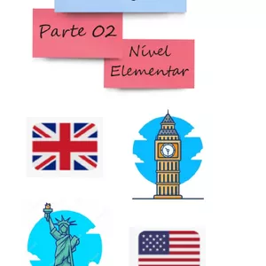 Imagem de capa para o Ebook Resumos de Inglês - Nível Elementar como complemento de estudo