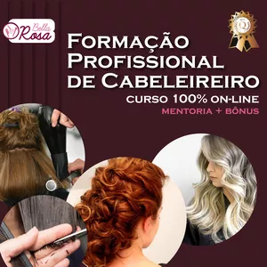 Imagem de Curso Profissional de Cabeleireiro criado por Escola Bella Rosa  na hotmart