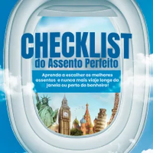 Imagem de capa para o Ebook Ckecklist do ASSENTO PERFEITO APRENDA a escolher os melhores assentos para cada tipo de avião
