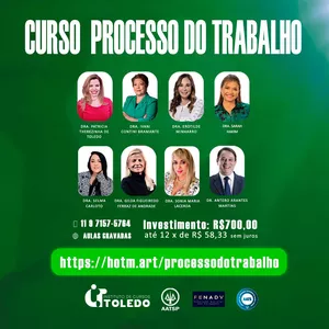 Imagem de capa para o Curso online CURSO PROCESSO DO TRABALHO 