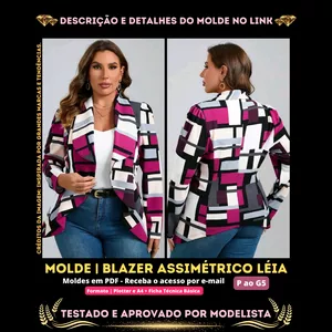 Imagem de capa para o Curso online ⭕✨[Molde em PDF] - Blazer Assimétrico Léia. ID 3976396