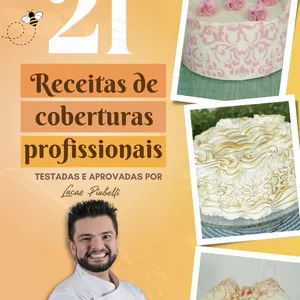 Imagem de capa para o Curso online E-book 21 Receitas Profissionais de Coberturas
