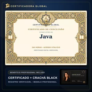 🔥 BOLSA 100% [APLICADA] - [MATRÍCULA] CURSO DE FORMAÇÃO EM JAVA - ACESSO VITALÍCIO - CRACHÁ BLACK + REGISTRO - CASHBACK R$ 25 - BÔNUS APOSTILA EXTRA - CG