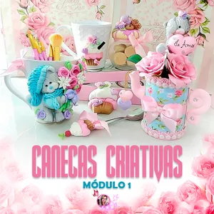 CANECAS CRIATIVAS ( MÓDULO I ) - CURSO ONLINE DE BISCUIT
