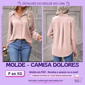 Imagem de capa para o Curso online Molde Camisa Dolores 