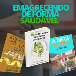 Imagem de capa para o Ebook Emagrecendo de forma saudável