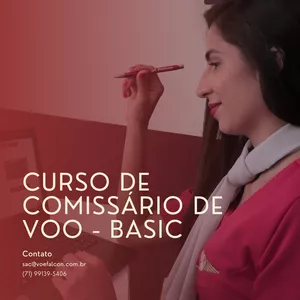 Imagem de capa para o Curso online Comissário de Voo EAD - Basic