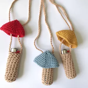 Imagem de capa para o Ebook Casinha de Cogumelo em Crochê