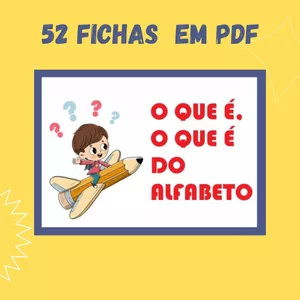 Imagem de capa para o Ebook O que é o que é do alfabeto 