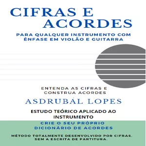 Imagem de capa para o Ebook CIFRAS e ACORDES com ênfase em Violão e Guitarra