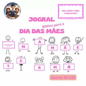 Imagem de capa para o Ebook Jogral Bíblico para o Dia das Mães — Pronto para Uso! 📖👩🏻‍🦱