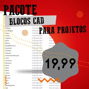 Imagem de capa para o Curso online Blocos Para AutoCAD (Organizado em pastas)
