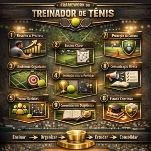 Imagem de capa para o Ebook A Progressão do Ensino do Tênis