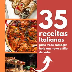 Imagem de capa para o Ebook 35 Receitas deliciosas da Cozinha Italiana