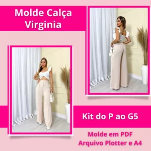 Imagem de capa para o Ebook Molde Calça Virginia