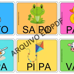 Imagem de capa para o Ebook QUEBRA-CABEÇA SILÁBICO - Dissílabas