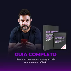 Imagem de capa para o Ebook Guia exclusivo para encontrar os produtos que mais vendem como afiliado 