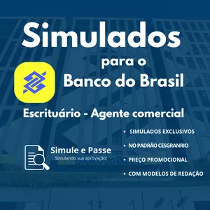 Imagem de capa para o Ebook 4 SIMULADOS PARA O BANCO DO BRASIL