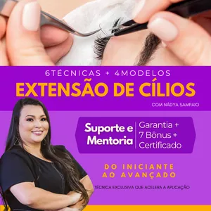Imagem do curso Curso de Extensão de Cílios Formação Profissional Técnica Fio a Fio + Volume Russo + Lifting de Cílios