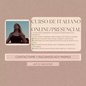 Imagen de portada para Curso online Italiano Práctico y Dinámico con Valentina: Cursos Creativos para Todos los Niveles