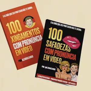 Imagem de capa para o Ebook Kit: 100 Xingamentos + 100 Safadezas c/ pronúncia em video