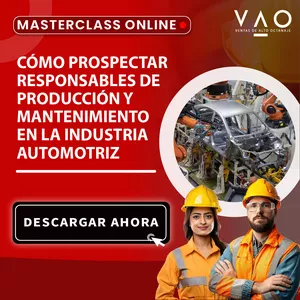Imagen de portada para Curso online Masterclass Cómo Prospectar Responsables de Producción y Mantenimiento en la Industria Automotriz