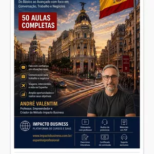 Imagem do curso Espanhol para Viver, Trabalhar e Empreender na Espanha