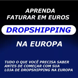 Imagem de capa para o Ebook ✔ DROPSHIPPING  NA EUROPA - FATURANDO EM EUROS