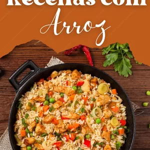 Imagem de capa para o Ebook Arroz Delicioso: Receitas Saborosas para Todos os Paladares