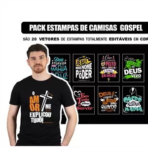 Imagem de capa para o Curso online Pack Estampas Gospel Religiosa Fé Cdr