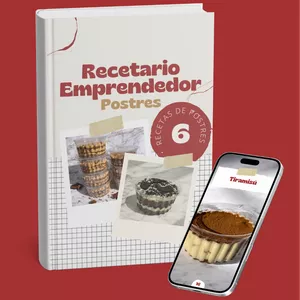 Imagen de portada para Ebook RECETARIO EMPRENDEDOR - Postres