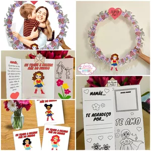 Imagem de capa para o Ebook *ARTE PARA BAMBOLÊ + LAPBOOK DIA DAS MÃES*🌹❤️🌷🌷🌷🌷🌷🌷