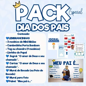 Imagem de capa para o Ebook PACK ESPECIAL DIA DOS PAIS 💙👨🏻👔
