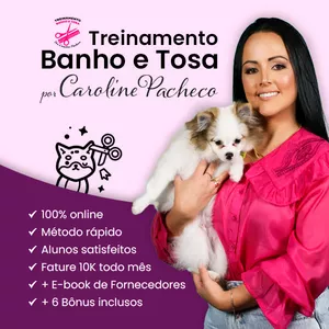 Imagem do curso Curso de Banho e Tosa - fature 10 mil por mês