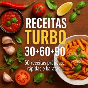 Imagem de capa para o Ebook Receitas Turbo 30+60+90