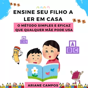 Imagem de capa para o Ebook Ensine a seu filho a ler em casa