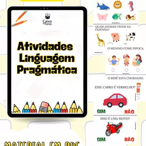 Imagem de capa para o Ebook Atividades: Linguagem Pragmática