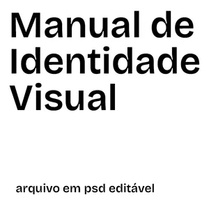 Imagem de capa para o Ebook Manual de Identidade Visual (PSD Editável)