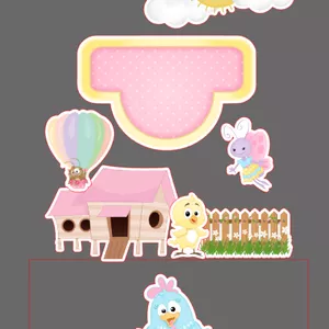 Imagem de capa para o Curso online Arquivo topo de bolo galinha pintadinha candy color (PDF e Studio)