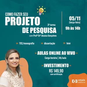 Imagem de capa para o Curso online Como fazer seu projeto de pesquisa