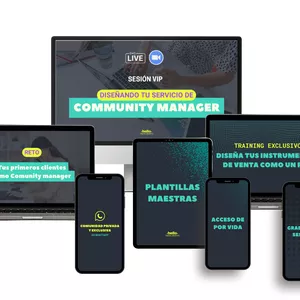 Imagen de portada para Curso online Reto: Tus primeros clientes como COMMUNITY MANAGER 👩🏻‍💻