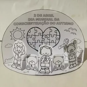 Imagem de capa para o Ebook ATIVIDADE INTERATIVA DIA MUNDIAL DA CONSCIENTIZAÇÃO DO AUTISMO 