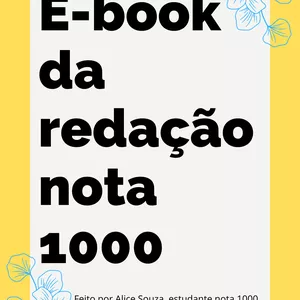 Imagem de capa para o Ebook E-book Redação Nota 1000
