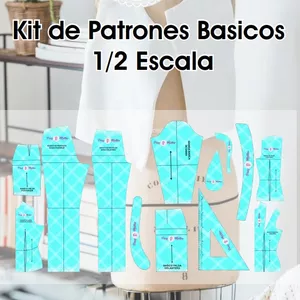 Imagen de portada para Ebook Patrones de moda básicos reducidos a escala 1/2