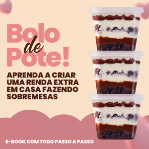 Imagem de capa para o Ebook Bolo de Pote de sucesso
