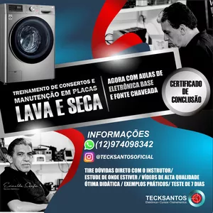 Imagem do curso TREINAMENTO DE CONSERTOS E MANUTENÇÃO EM PLACAS DAS LAVADORAS LAVA E SECA