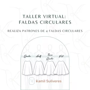 Imagen de portada para Curso online Taller Virtual:Crea Faldas Circulares desde Cero