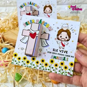 Imagem de capa para o Ebook CARTÃO PARA BIS DE PÁSCOA - ELE VIVE 